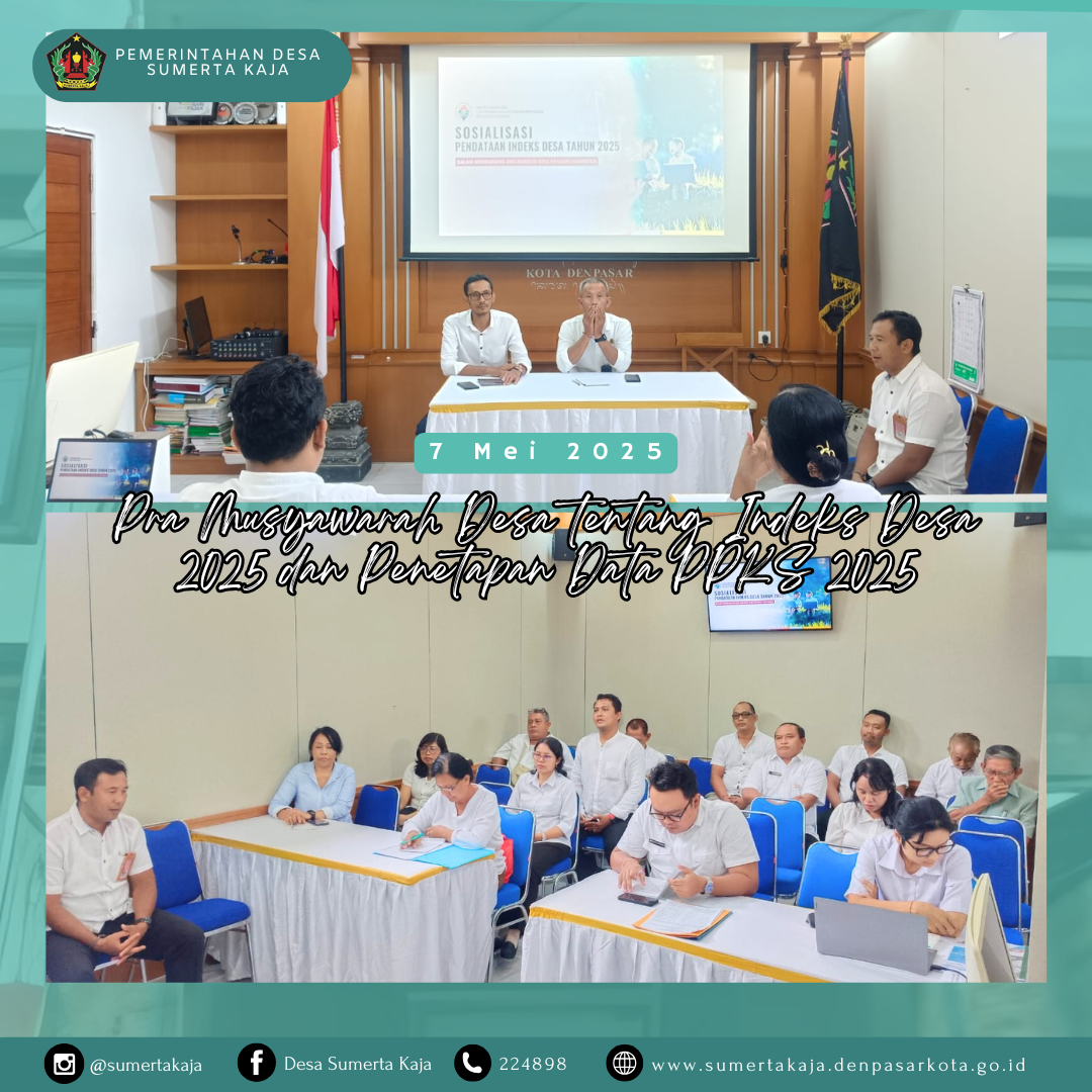 PRA MUSYAWARAH DESA DAN PENETAPAN DATA PPKS