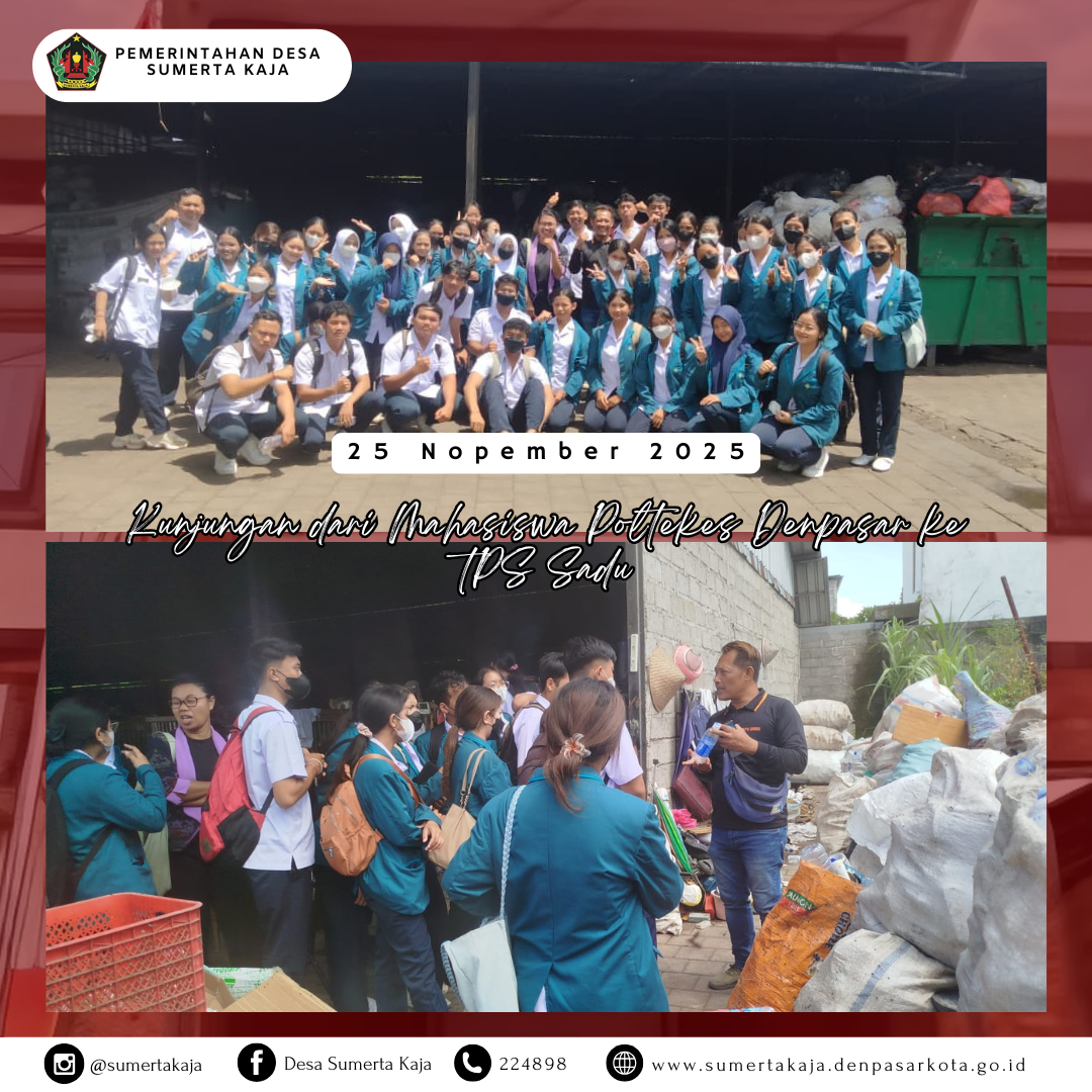 KUNJUNGAN MAHASISWA POLTEKES DENPASAR KE TPS SADU 